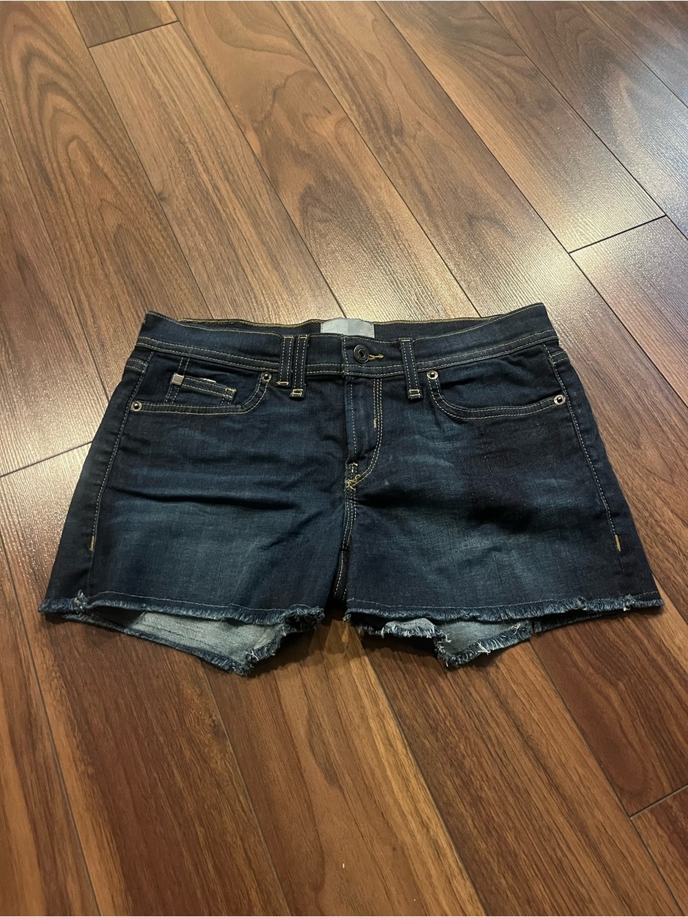 Bench Stretchy Dark Blue Denim Women's Cutoff Shorts
